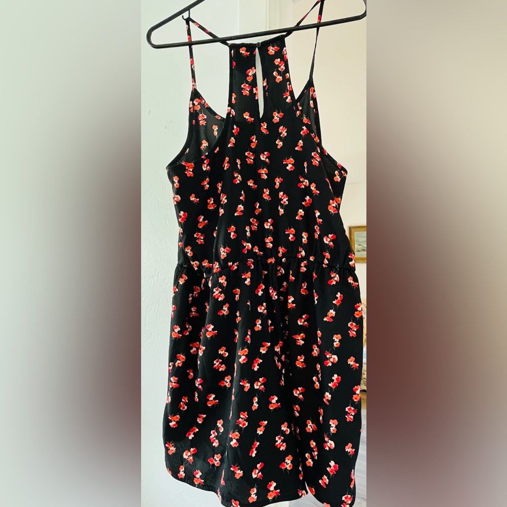 Black jumper with small floral print